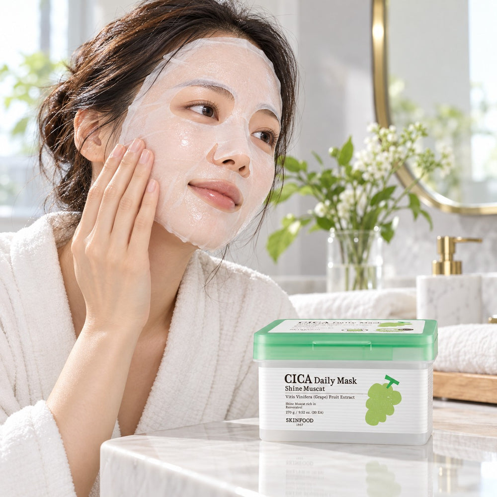 SKINFOOD Shine Muscat Cica Daily Mask 30 Sheets