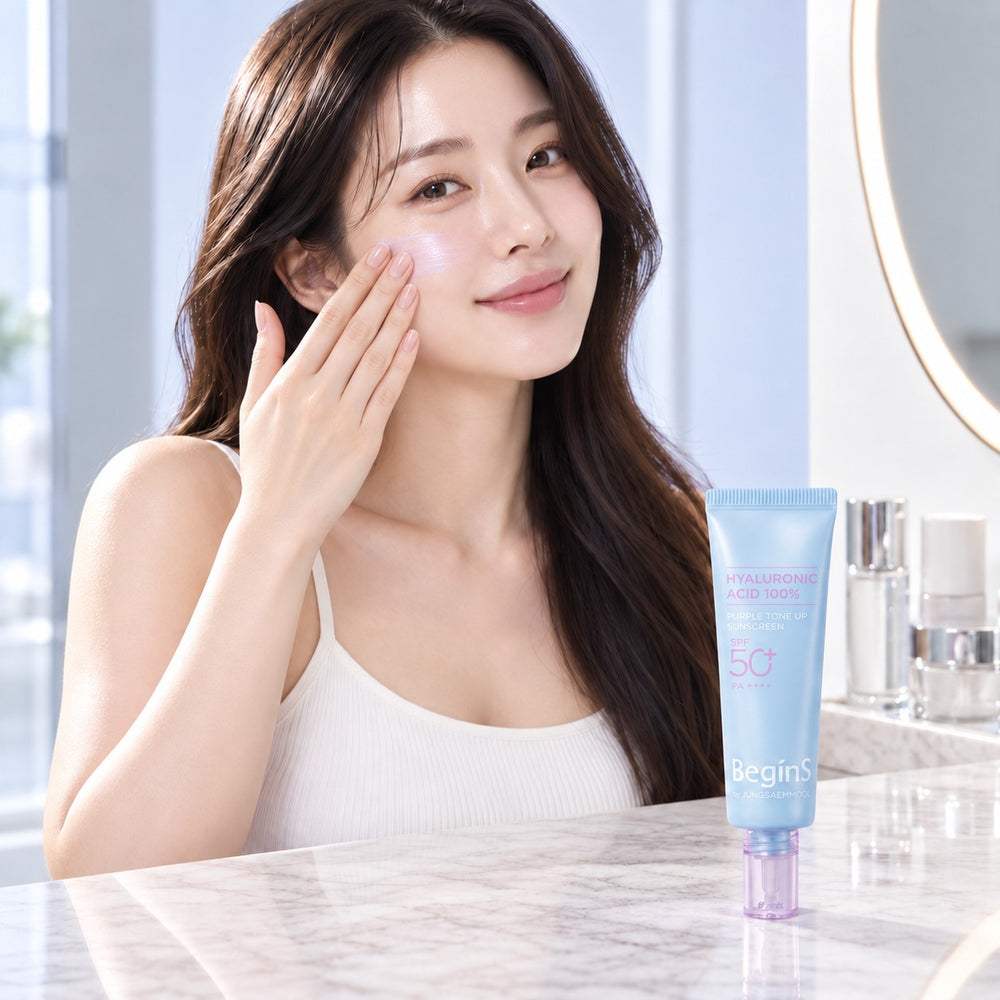 BeginS by JUNGSAEMMOOL Hyaluronic Acid Purple Tone Up Sunscreen 50ml