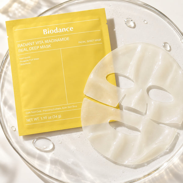 Biodance Radiant Vita Niacinamide Real Deep Mask 4 Sheets