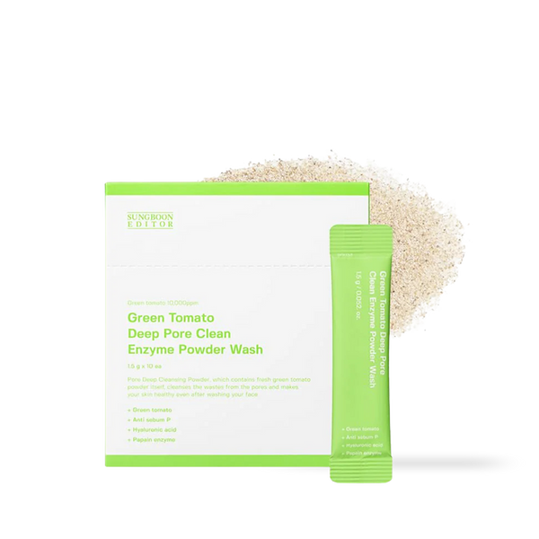 [SUNGBOON EDITOR] Green Tomato Deep Pore Clean Enzyme Powder Wash 1.5gX10ea