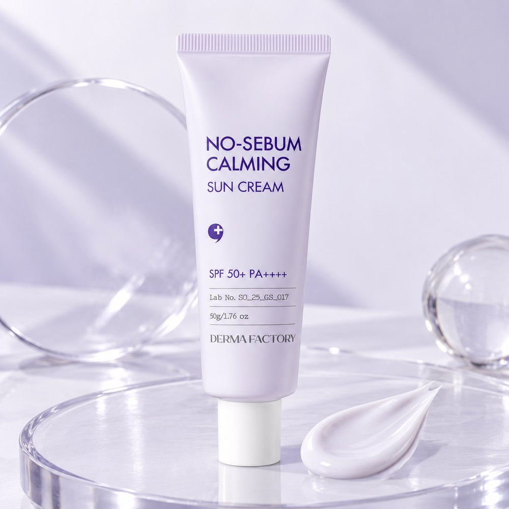 DERMA FACTORY No-Sebum Calming Sun Cream SPF50+ PA++++ 50g