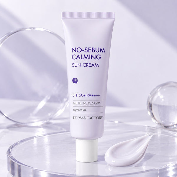 DERMA FACTORY No-Sebum Calming Sun Cream SPF50+ PA++++ 50g