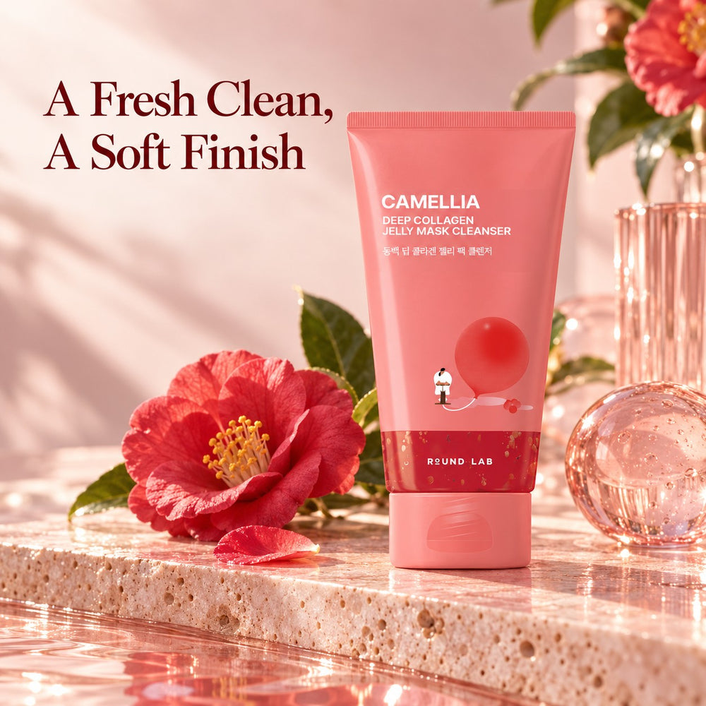 ROUND LAB Camellia Deep Collagen Jelly Mask Cleanser 150ml