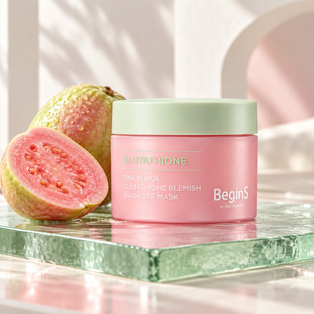 BeginS by JUNGSAEMMOOL Pink Guava Glutathione Blemish Wash-off Mask 90g