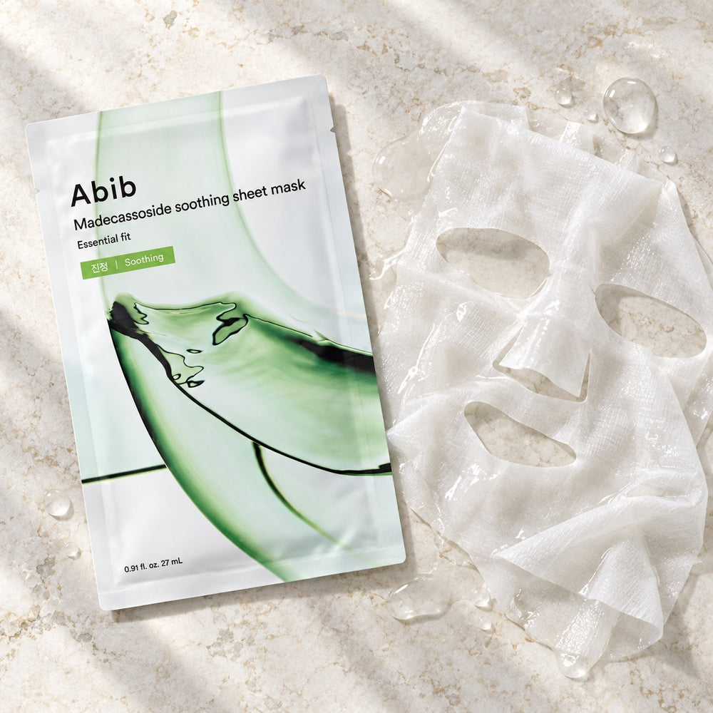 Abib Madecassoside Soothing Sheet Mask Essential Fit 10 Sheets