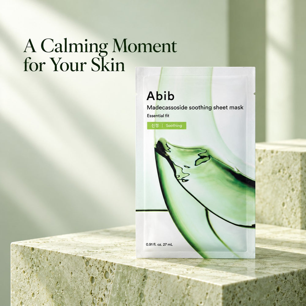 Abib Madecassoside Soothing Sheet Mask Essential Fit 10 Sheets