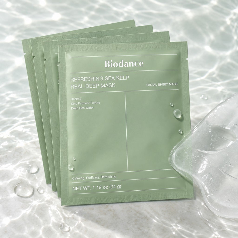 Biodance Refreshing Sea Kelp Real Deep Mask 4 Sheets