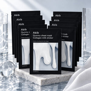 Abib Gummy Sheet Mask Collagen Milk Sticker 10 Sheets