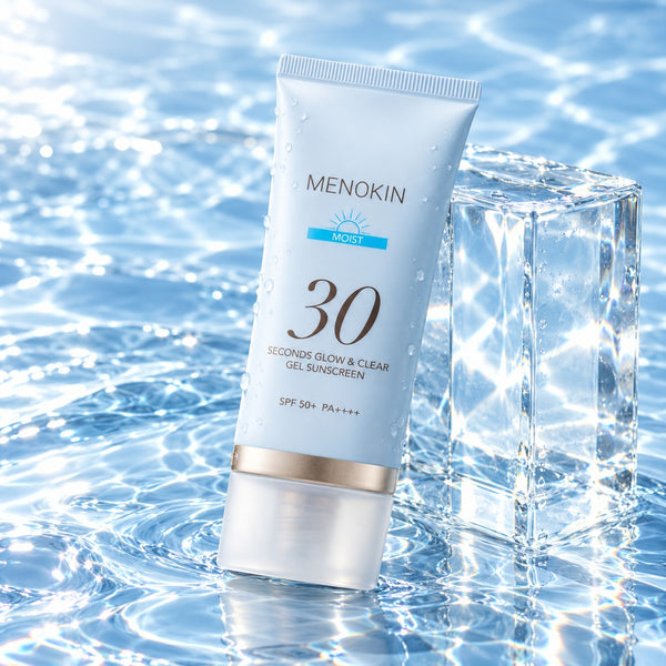 MENOKIN 30Seconds Glow and Clear Gel Sunscreen Moist SPF 50+ PA++++ 50ml