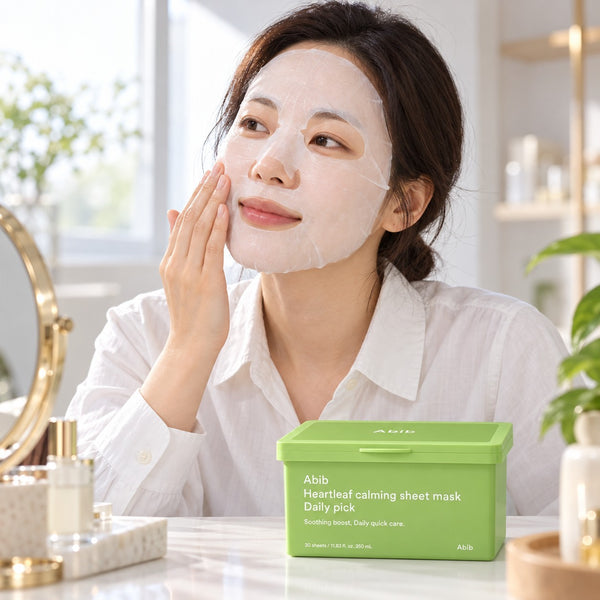 Abib Heartleaf Calming Sheet Mask Daily Pick 30 Sheets