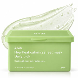 Abib Heartleaf Calming Sheet Mask Daily Pick 30 Sheets