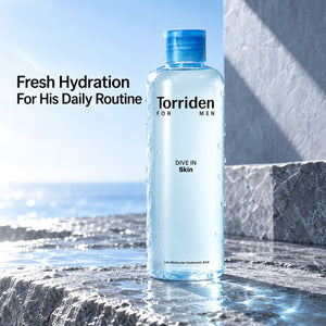 Torriden DIVE IN For Men Low Molecular Hyaluronic Acid Toner 300ml
