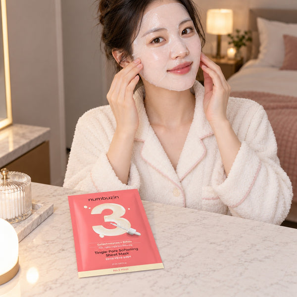 numbuzin No.3 Tingle-Pore Softening Sheet Mask 5 Sheets