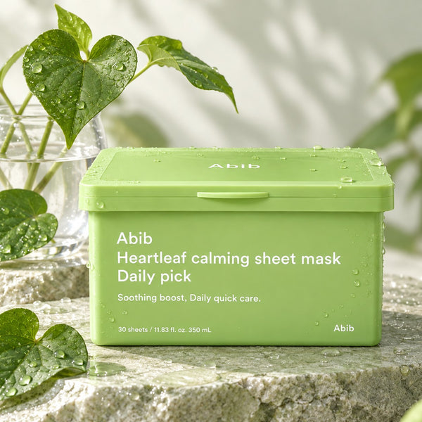 Abib Heartleaf Calming Sheet Mask Daily Pick 30 Sheets