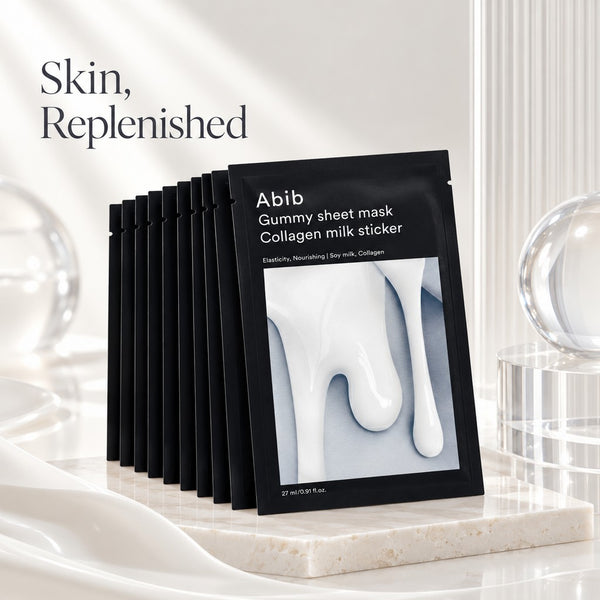Abib Gummy Sheet Mask Collagen Milk Sticker 10 Sheets