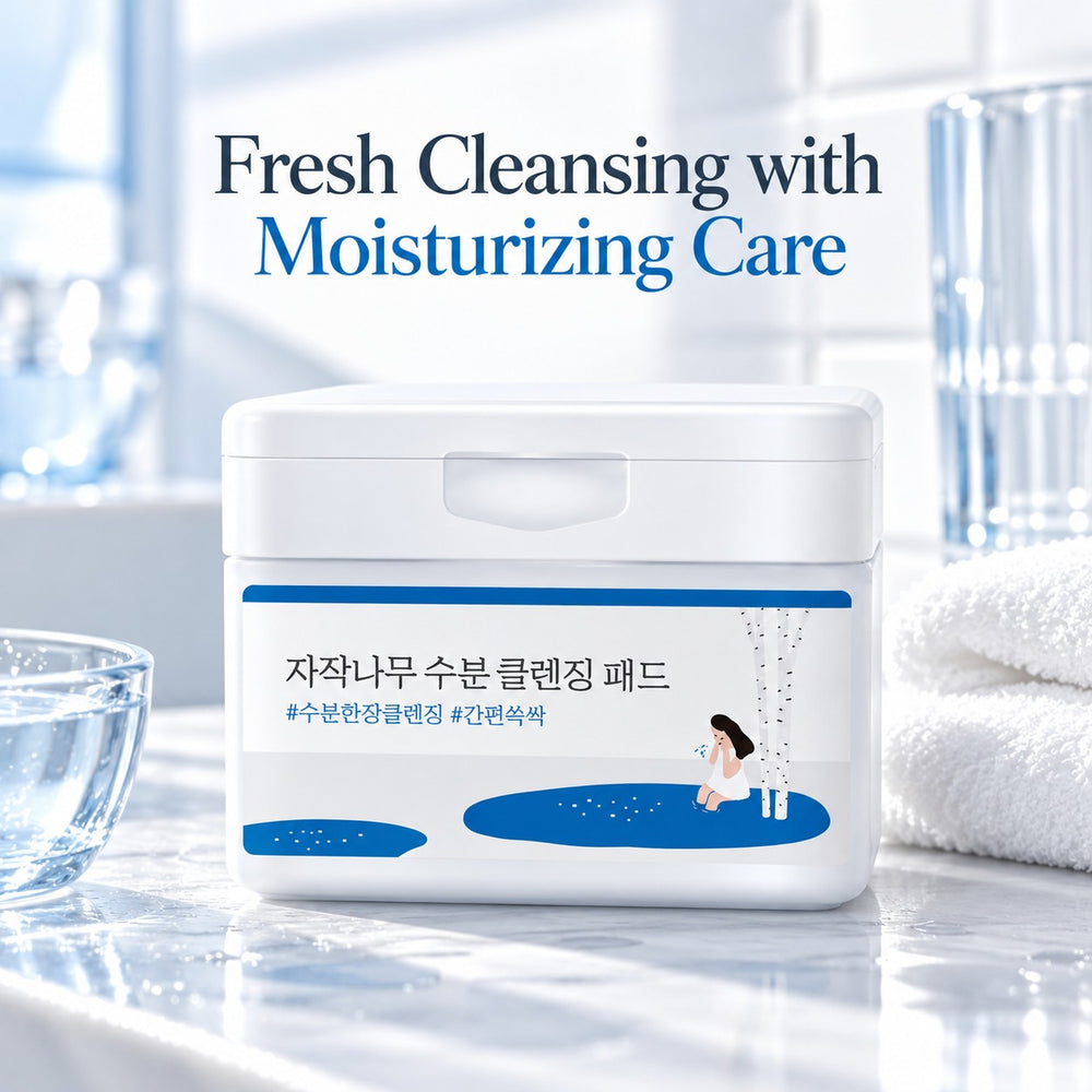 ROUND LAB Birch Juice Moisturizing Cleansing Pad 60 Pads