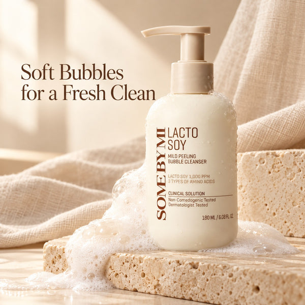 SOME BY MI Lacto Soy Mild Peeling Bubble Cleanser 180ml