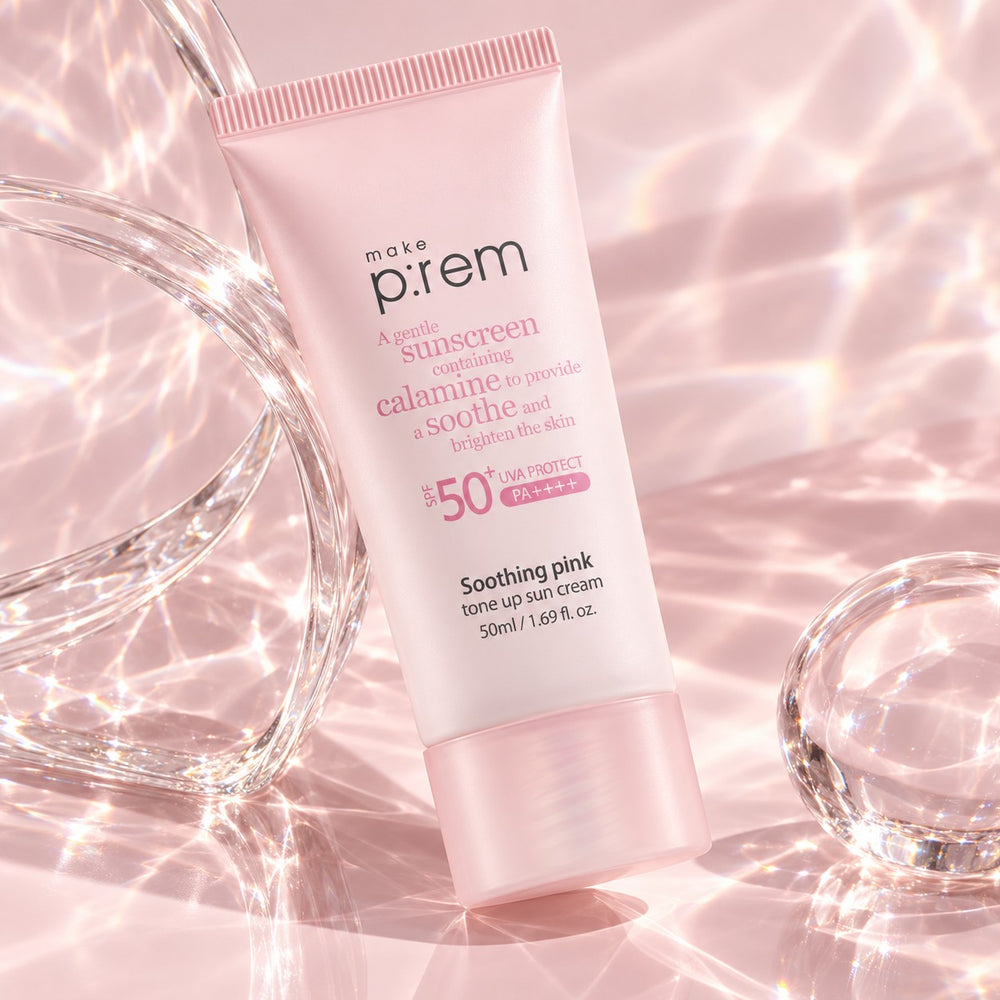 make p:rem Soothing Pink Tone Up Sun Cream 50ml