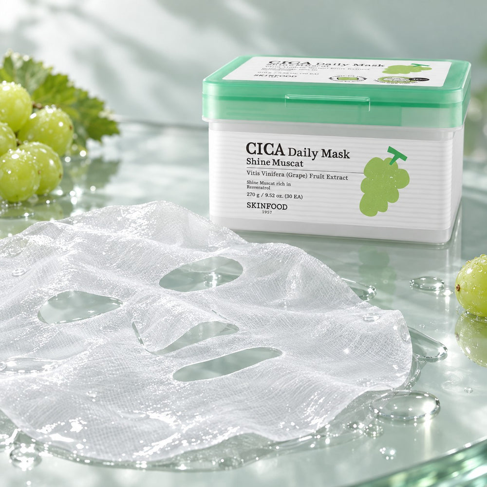 SKINFOOD Shine Muscat Cica Daily Mask 30 Sheets
