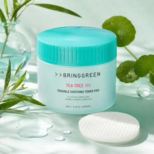 BRINGGREEN Tea Tree Cica Trouble Soothing Toner Pad 90 Pads