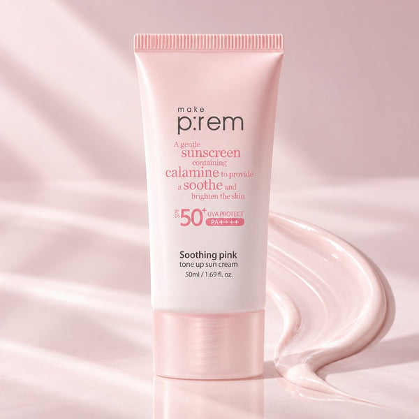 make p:rem Soothing Pink Tone Up Sun Cream 50ml