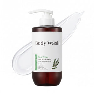 and by mixsoon Tea Tree AHA Body Wash 500ml