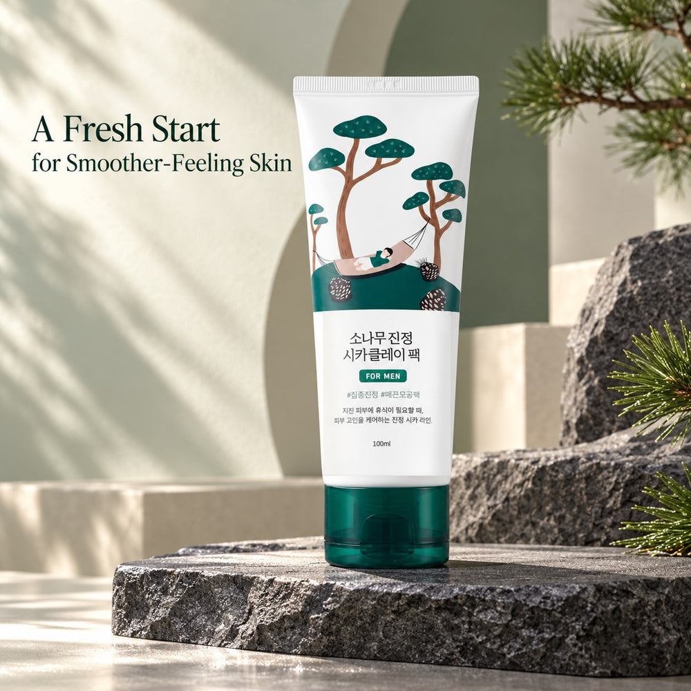 ROUND LAB For Men Pine Calming Cica Clay Pack 100ml