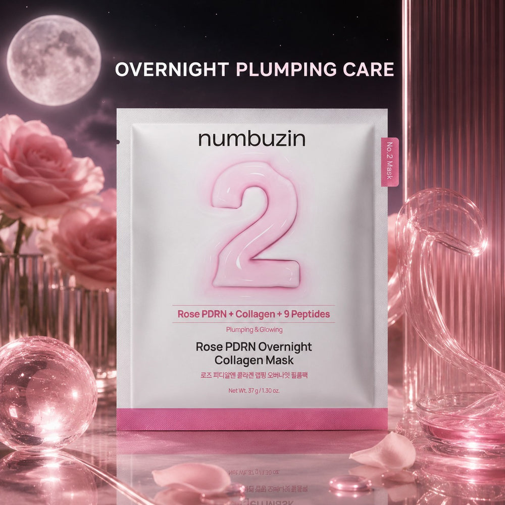 numbuzin No.2 Rose PDRN Overnight Collagen Mask 4 Sheets