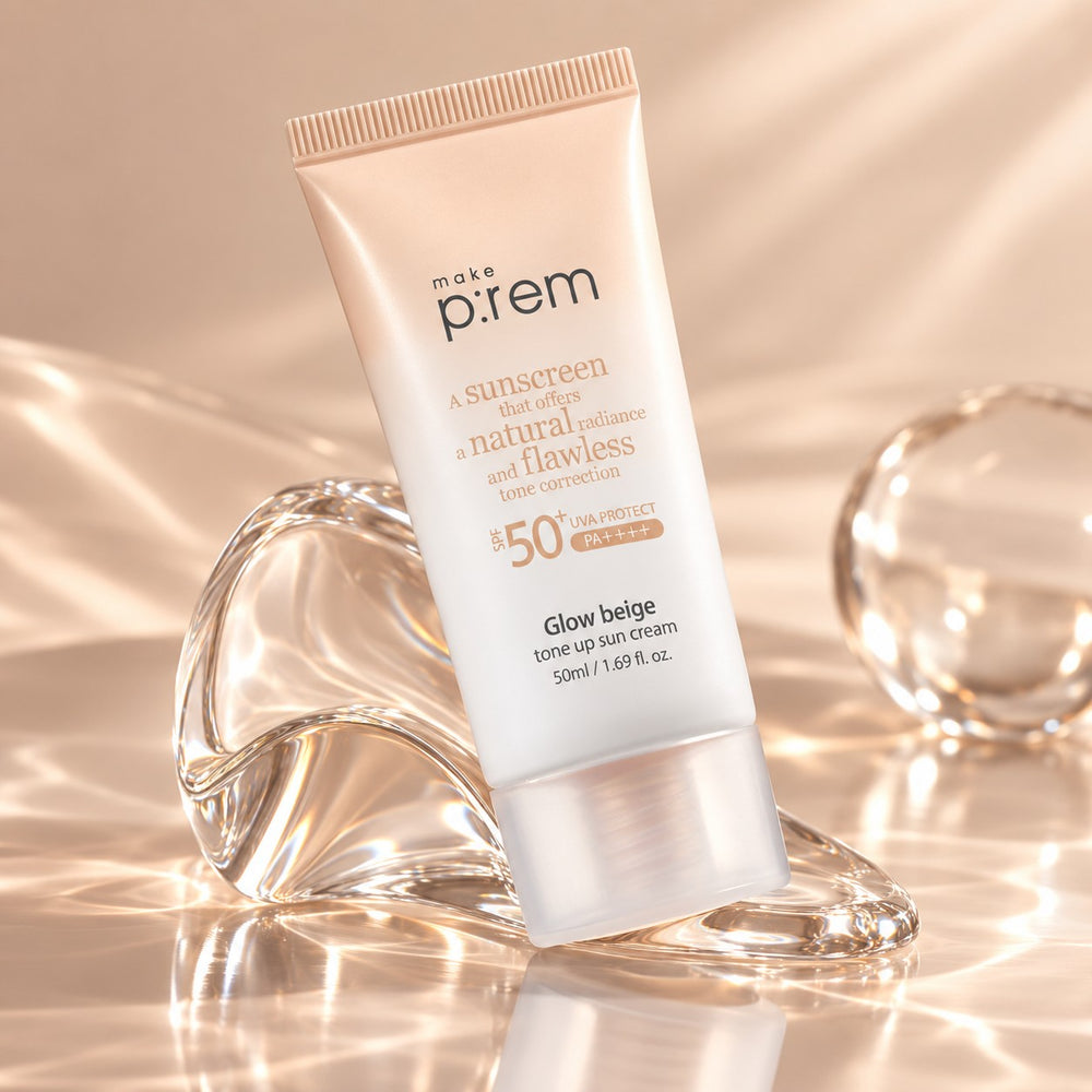 make p:rem Glow Beige Tone Up Sun Cream 50ml