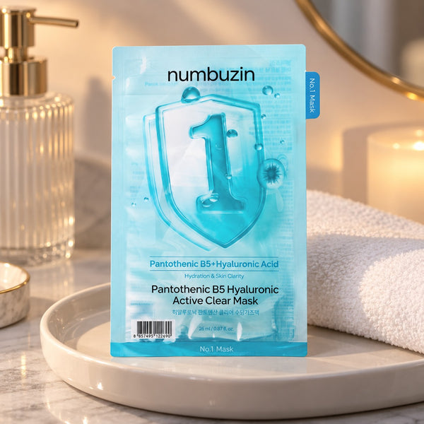 numbuzin No.1 Pantothenic B5 Hyaluronic Active Clear Mask 10 Sheets