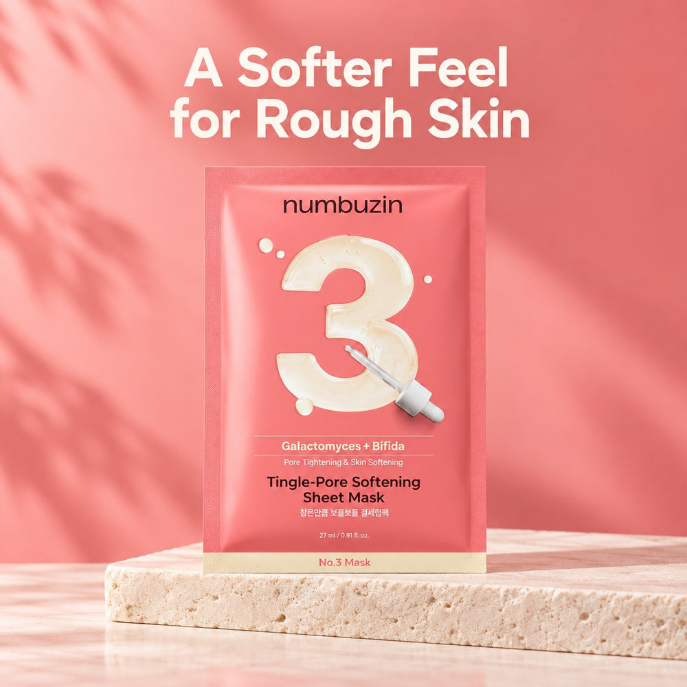 numbuzin No.3 Tingle-Pore Softening Sheet Mask 5 Sheets