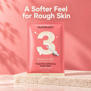 numbuzin No.3 Tingle-Pore Softening Sheet Mask 5 Sheets