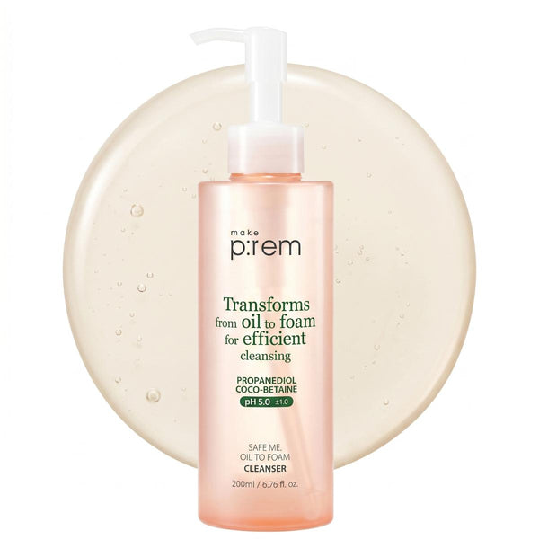 make p:rem Safe me Oil to Foam Cleanser 200ml