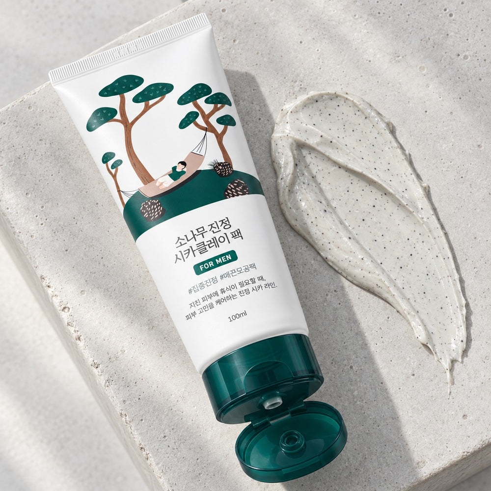 ROUND LAB For Men Pine Calming Cica Clay Pack 100ml