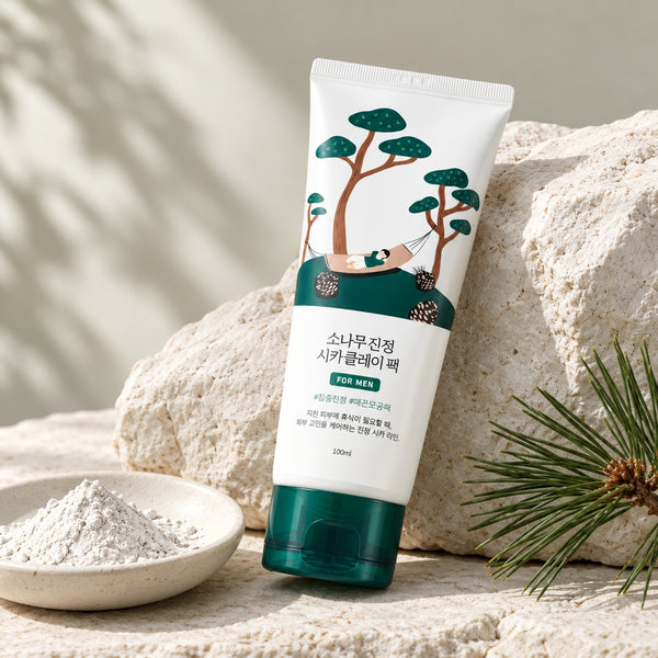 ROUND LAB For Men Pine Calming Cica Clay Pack 100ml