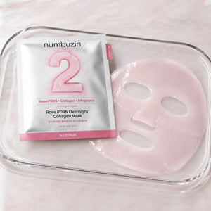 numbuzin No.2 Rose PDRN Overnight Collagen Mask 4 Sheets