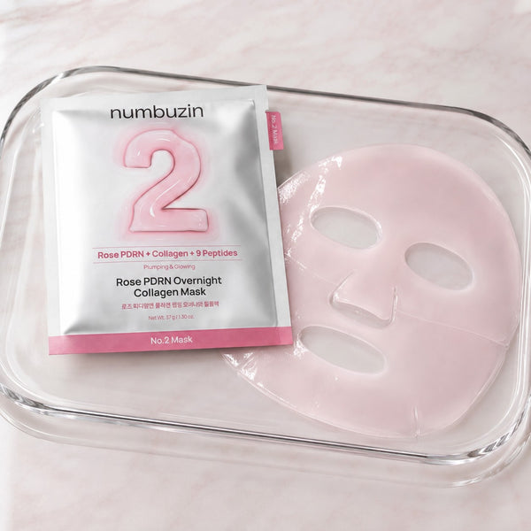 numbuzin No.2 Rose PDRN Overnight Collagen Mask 4 Sheets