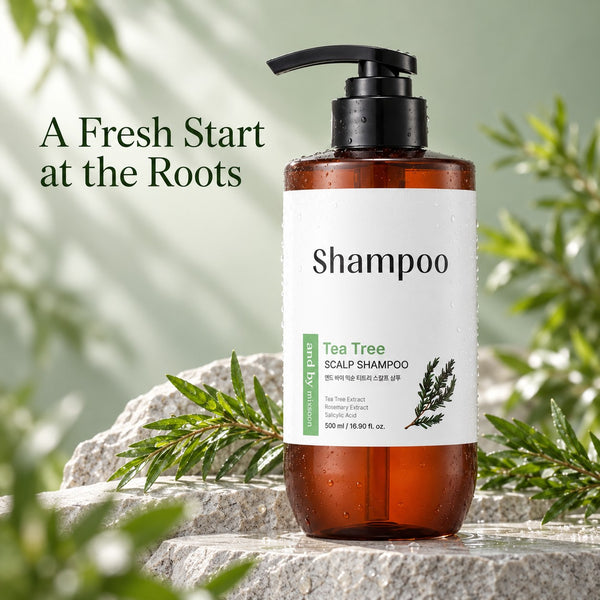 and by mixsoon Tea Tree Scalp Shampoo 500ml