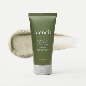 Arencia Green Tea + LHA Deep Pore Rice Cake Cleanser 150ml