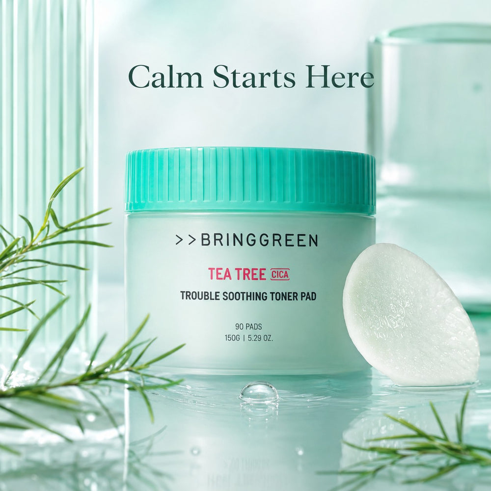 BRINGGREEN Tea Tree Cica Trouble Soothing Toner Pad 90 Pads