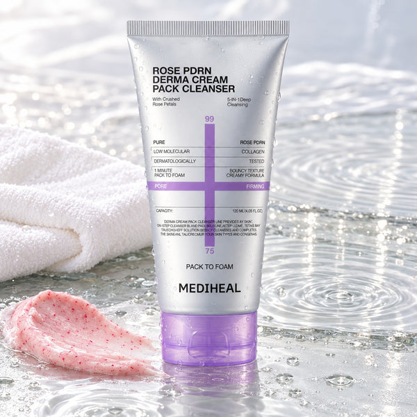 MEDIHEAL Rose PDRN Derma Cream Pack Cleanser 120ml