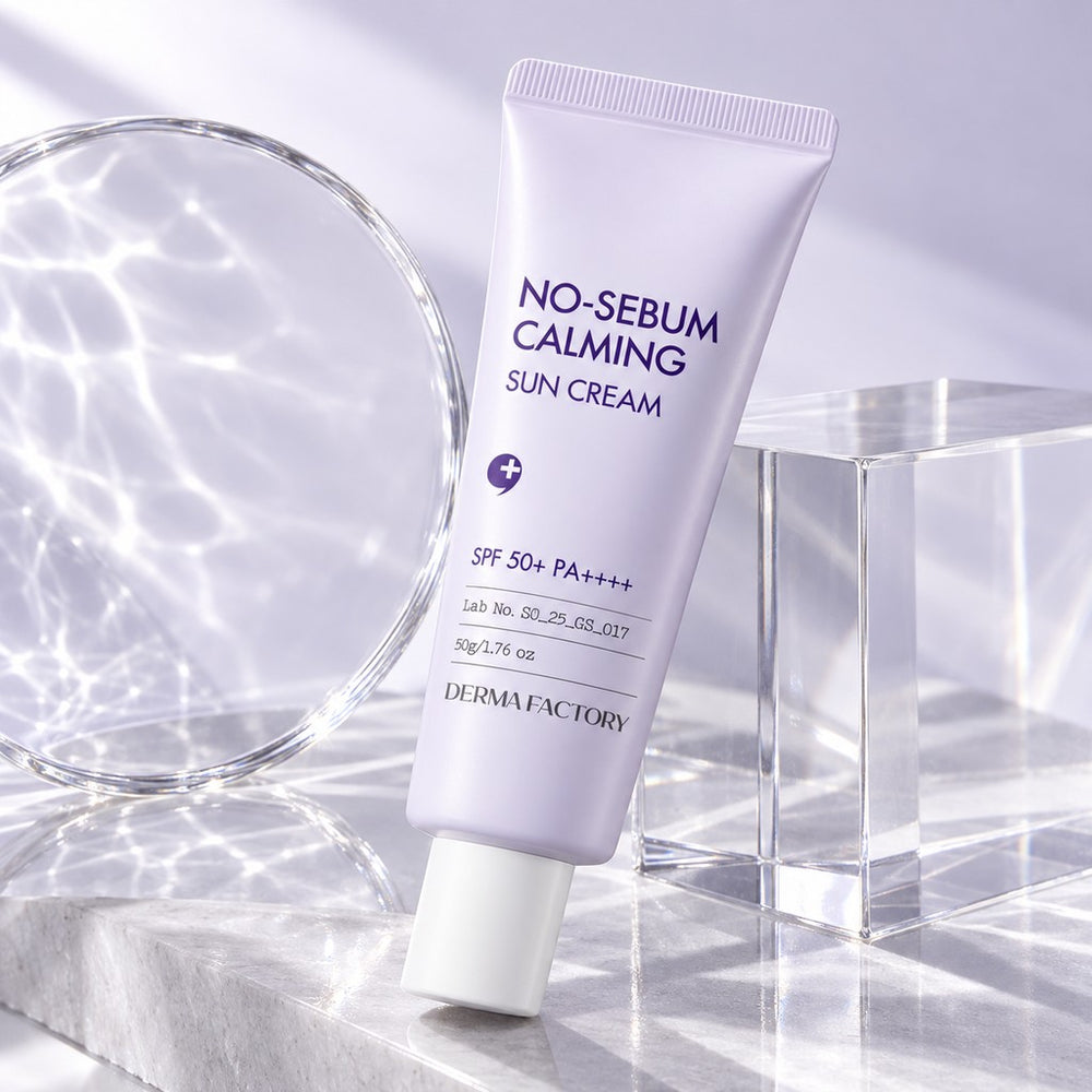 DERMA FACTORY No-Sebum Calming Sun Cream SPF50+ PA++++ 50g