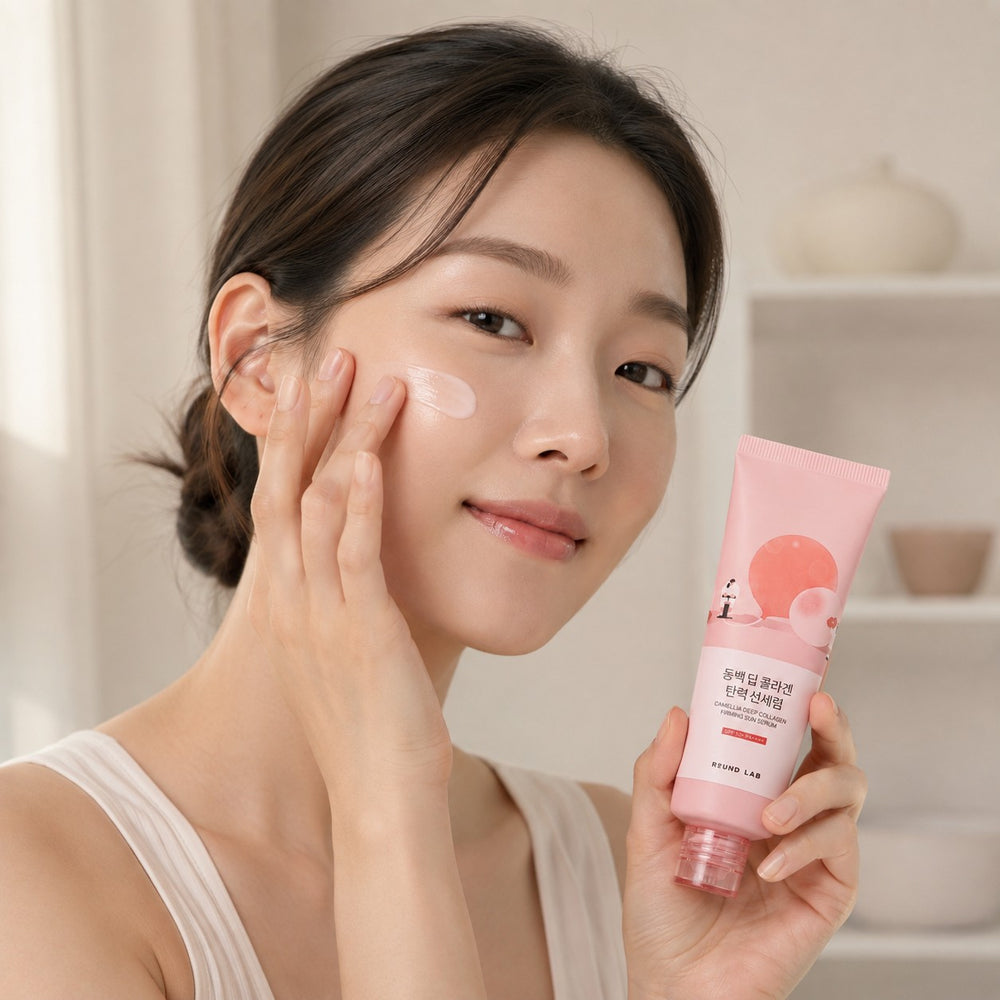 ROUND LAB Camellia Deep Collagen Firming Sun Serum 50ml