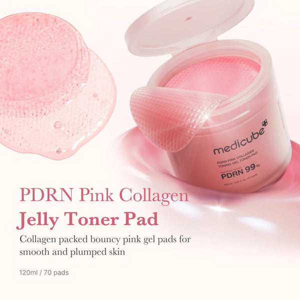 Medicube PDRN Pink Collagen Toning Gel Pad 70pcs
